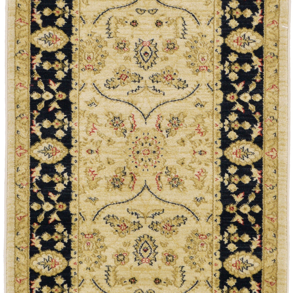 Beige 2' 7 x 10' Edinburgh Runner Area Rug 100% Polypropylene Easy Cle ...