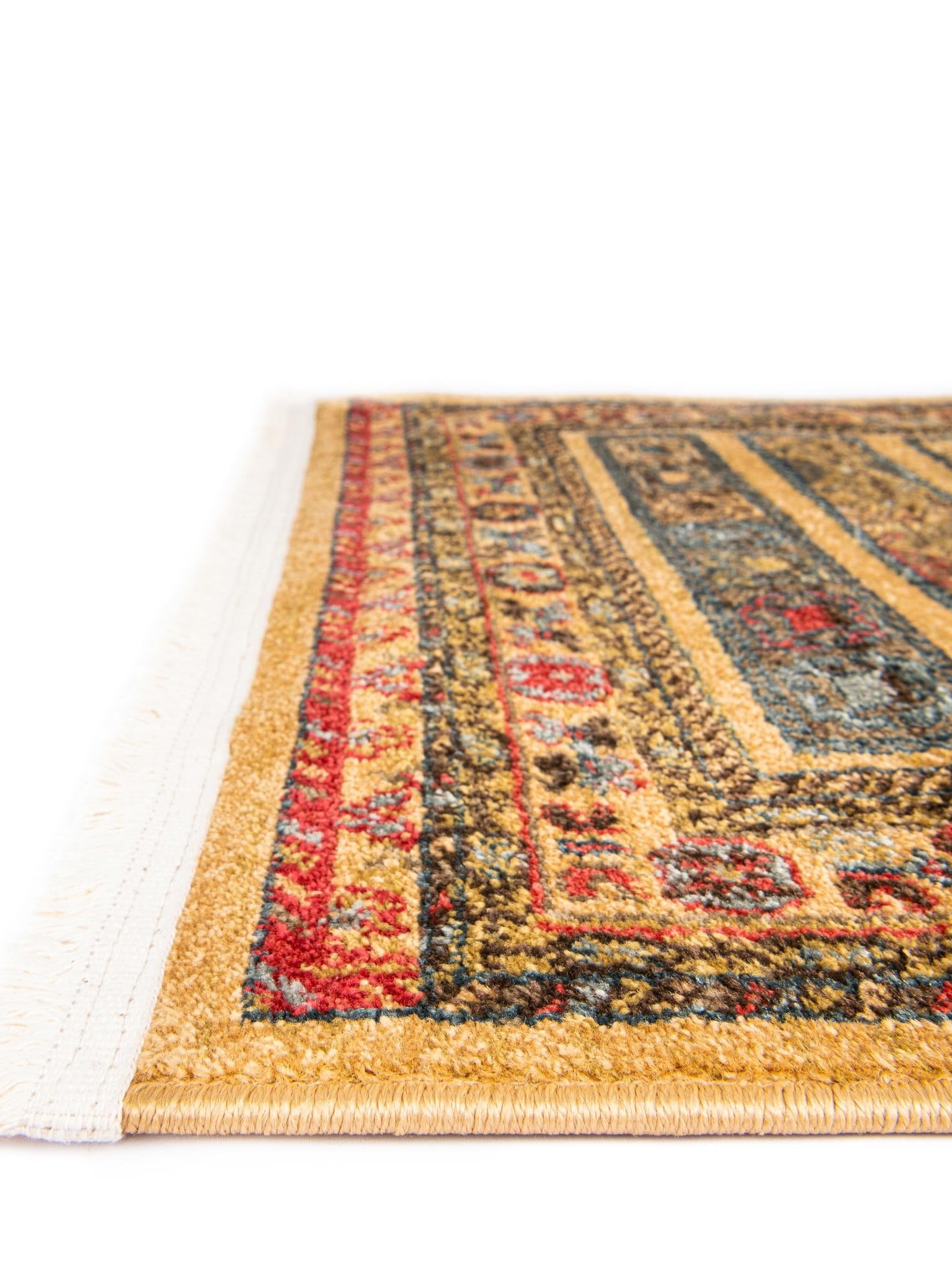 Tan 5' 1 x 8' Fars Rectangle Area Rug 100% Polypropylene Unique Traditional Carpet for Classical Living, Dining Room & Office Spaces for Sale at Rug Engine