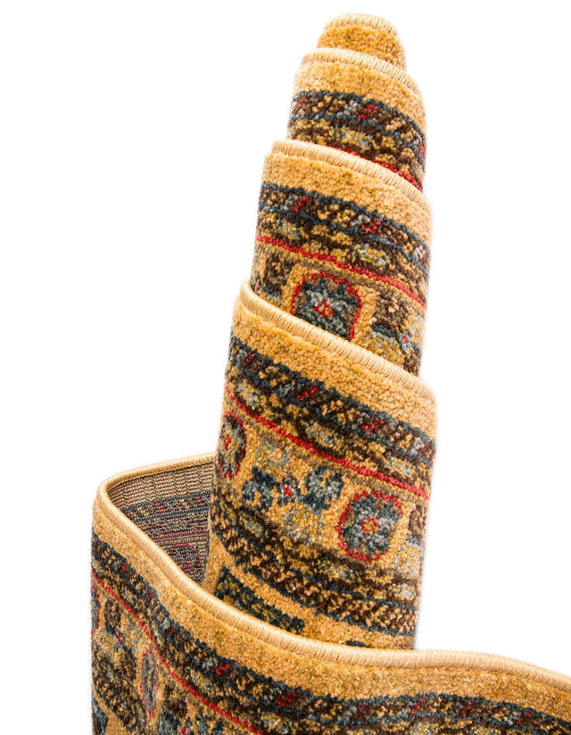 Tan 10' 6 x 16' 5 Fars Rectangle Area Rug 100% Polypropylene Unique Traditional Carpet for Classical Living, Dining Room & Office Spaces for Sale at Rug Engine