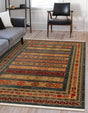 Blue 9' x 12' Fars Rectangle Area Rug 100% Polypropylene Unique Traditional Carpet for Classical Living, Dining Room & Office Spaces for Sale at Rug Engine