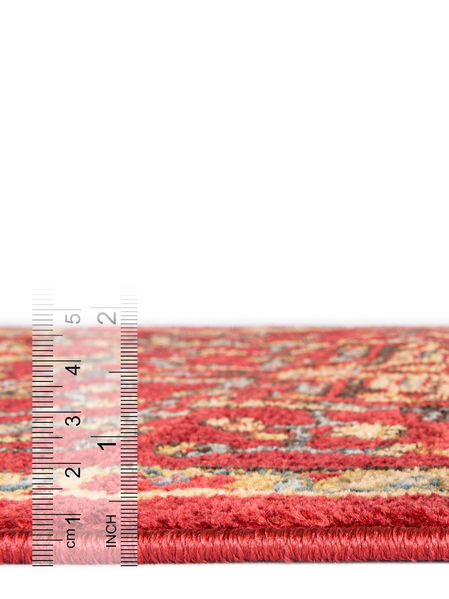 Red 4' 1 x 6' 1 Sahand Rectangle Area Rug Affordable Easy Clean Traditional Design Durable Carpet for Home Interior Design Living Room Dining Office for Sale at Rug Engine