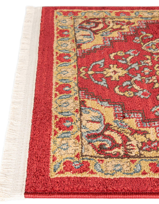 Red 6' 1 x 9' Sahand Rectangle Area Rug Affordable Easy Clean Traditional Design Durable Carpet for Home Interior Design Living Room Dining Office for Sale at Rug Engine