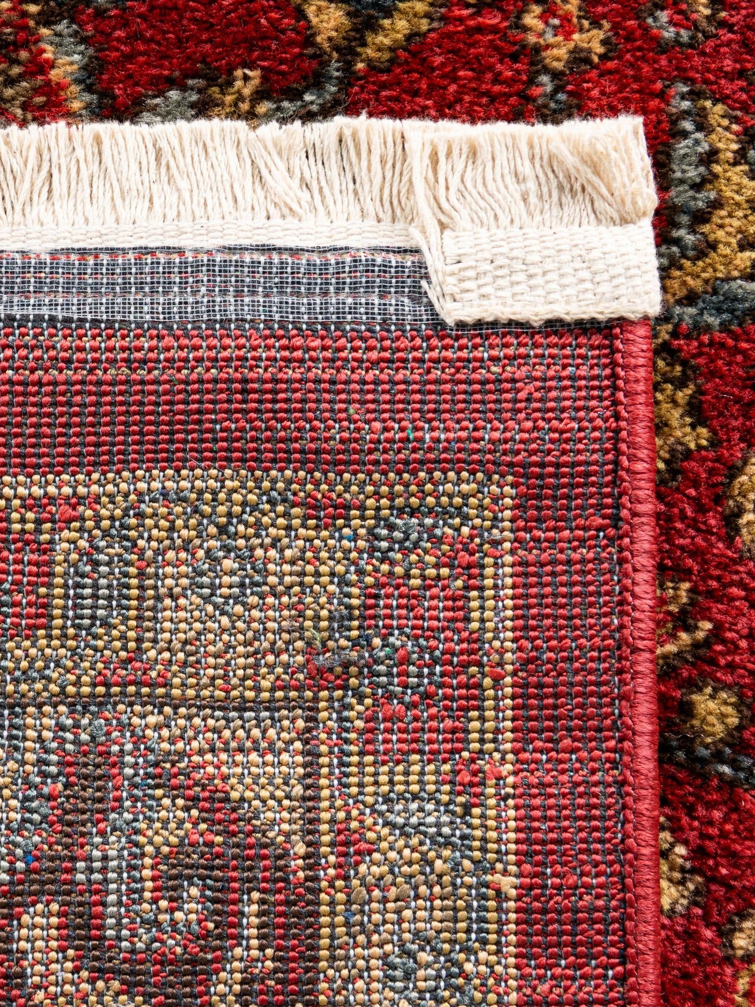 Red 4' 1 x 6' 1 Sahand Rectangle Area Rug Affordable Easy Clean Traditional Design Durable Carpet for Home Interior Design Living Room Dining Office for Sale at Rug Engine