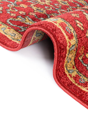 Red 4' 1 x 6' 1 Sahand Rectangle Area Rug Affordable Easy Clean Traditional Design Durable Carpet for Home Interior Design Living Room Dining Office for Sale at Rug Engine