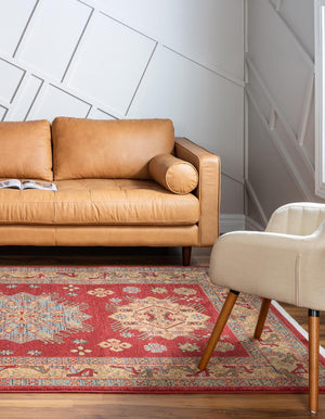 Red 5' 1 x 8' Sahand Rectangle Rug