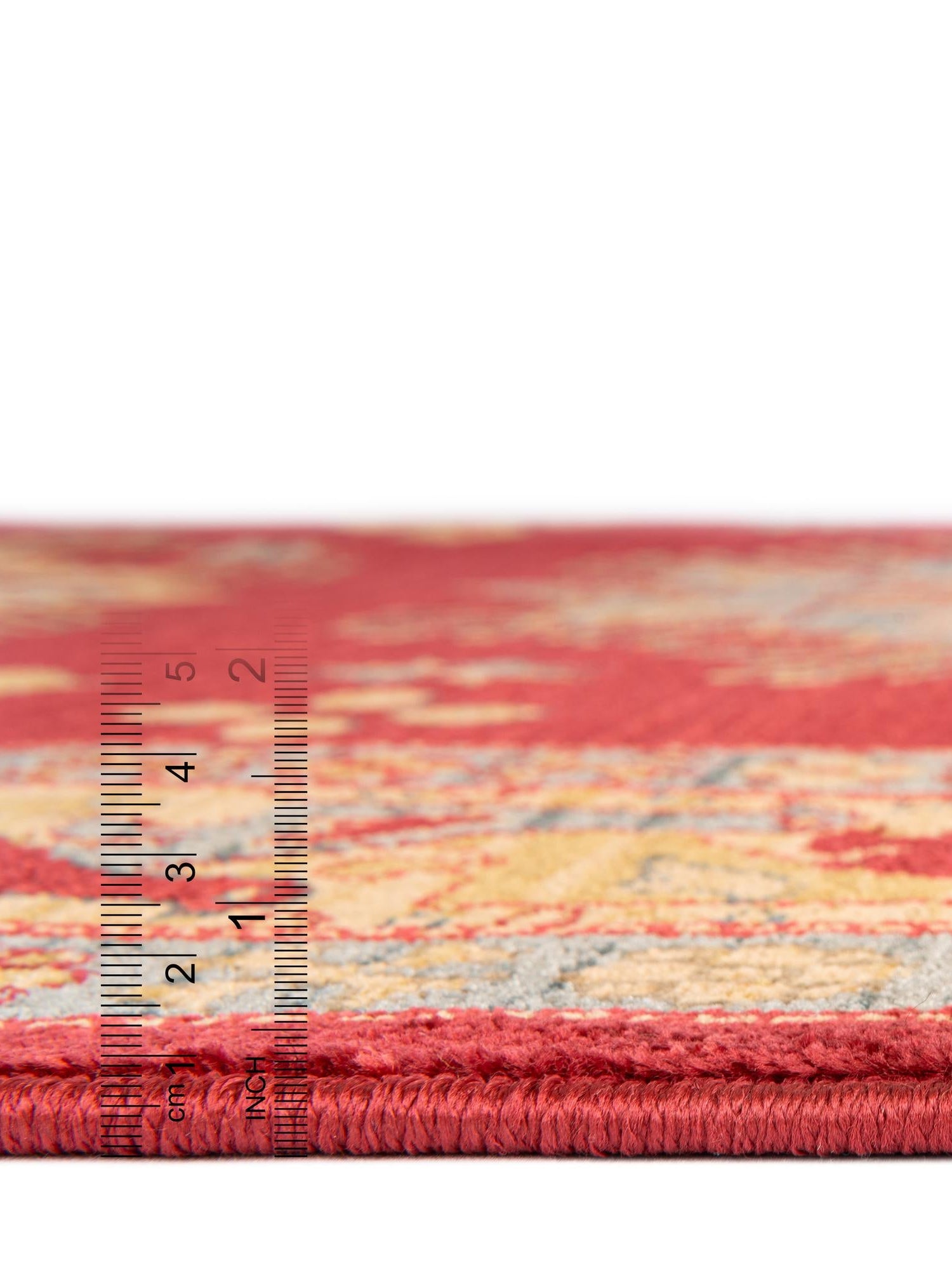 Red 3' 1 x 5' 3 Sahand Rectangle Area Rug Affordable Easy Clean Traditional Design Durable Carpet for Home Interior Design Living Room Dining Office for Sale at Rug Engine