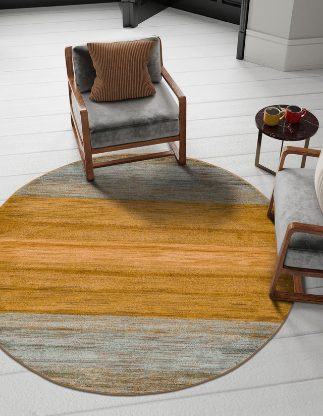 Multicolor 8' x 8' Fars Round Area Rug 100% Polypropylene Unique Traditional Carpet for Classical Living, Dining Room & Office Spaces for Sale at Rug Engine