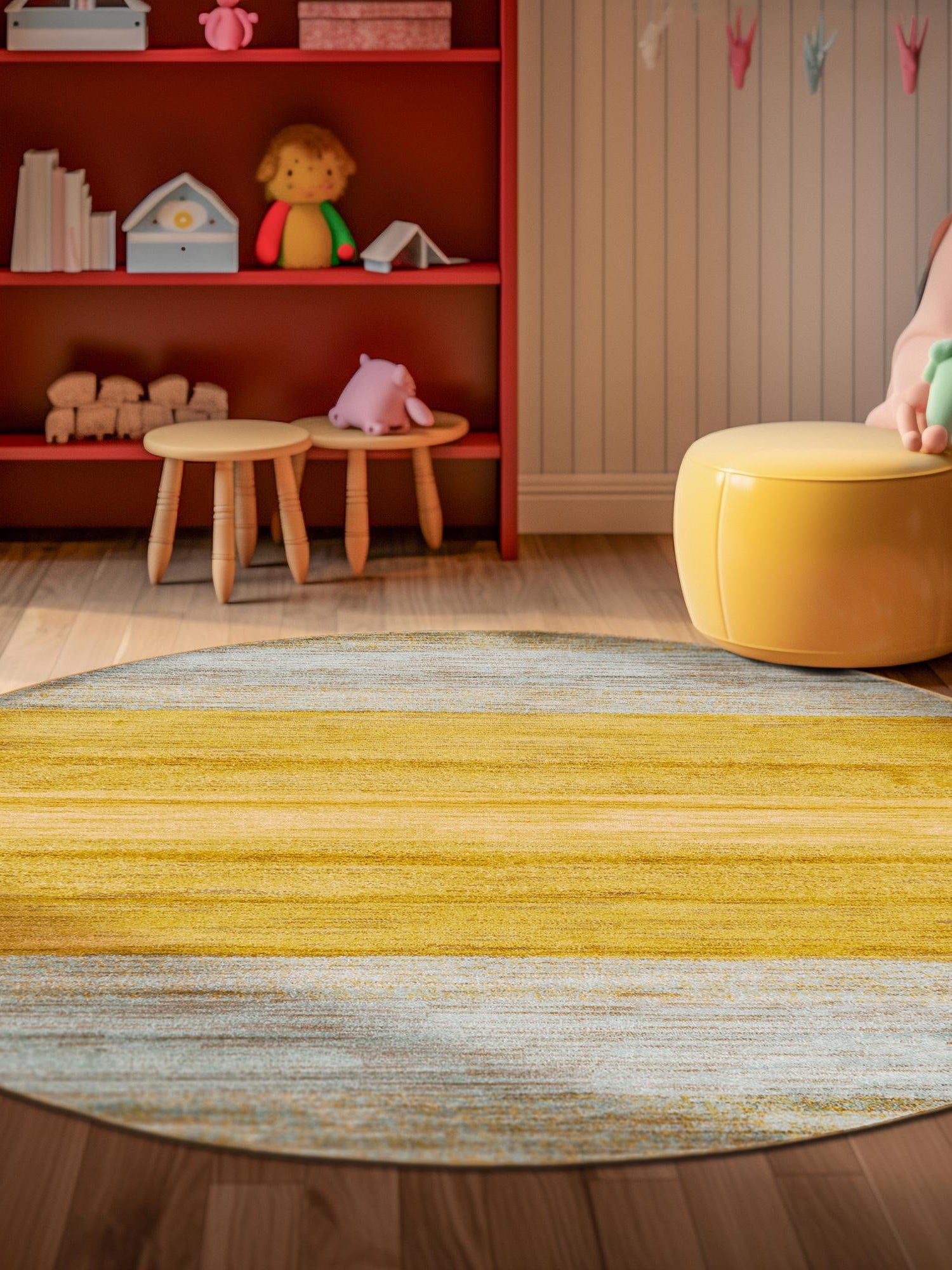 Multicolor 8' x 8' Fars Round Area Rug 100% Polypropylene Unique Traditional Carpet for Classical Living, Dining Room & Office Spaces for Sale at Rug Engine