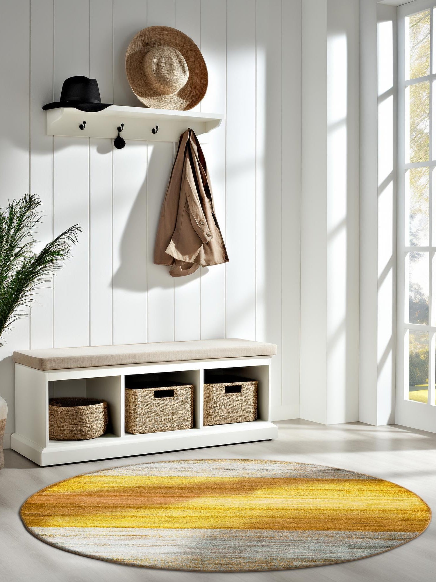 Multicolor 8' x 8' Fars Round Area Rug 100% Polypropylene Unique Traditional Carpet for Classical Living, Dining Room & Office Spaces for Sale at Rug Engine