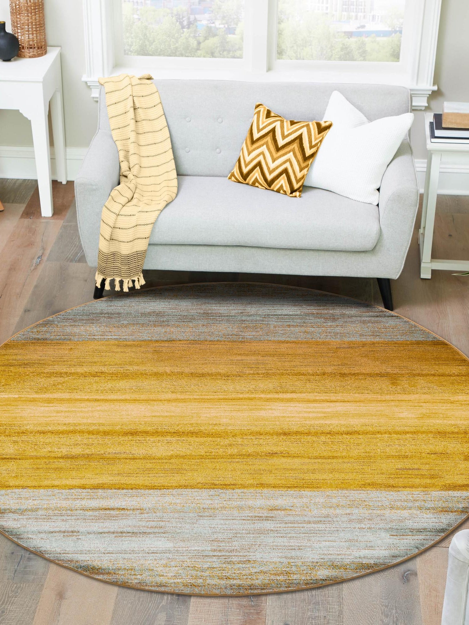 Multicolor 8' x 8' Fars Round Area Rug 100% Polypropylene Unique Traditional Carpet for Classical Living, Dining Room & Office Spaces for Sale at Rug Engine