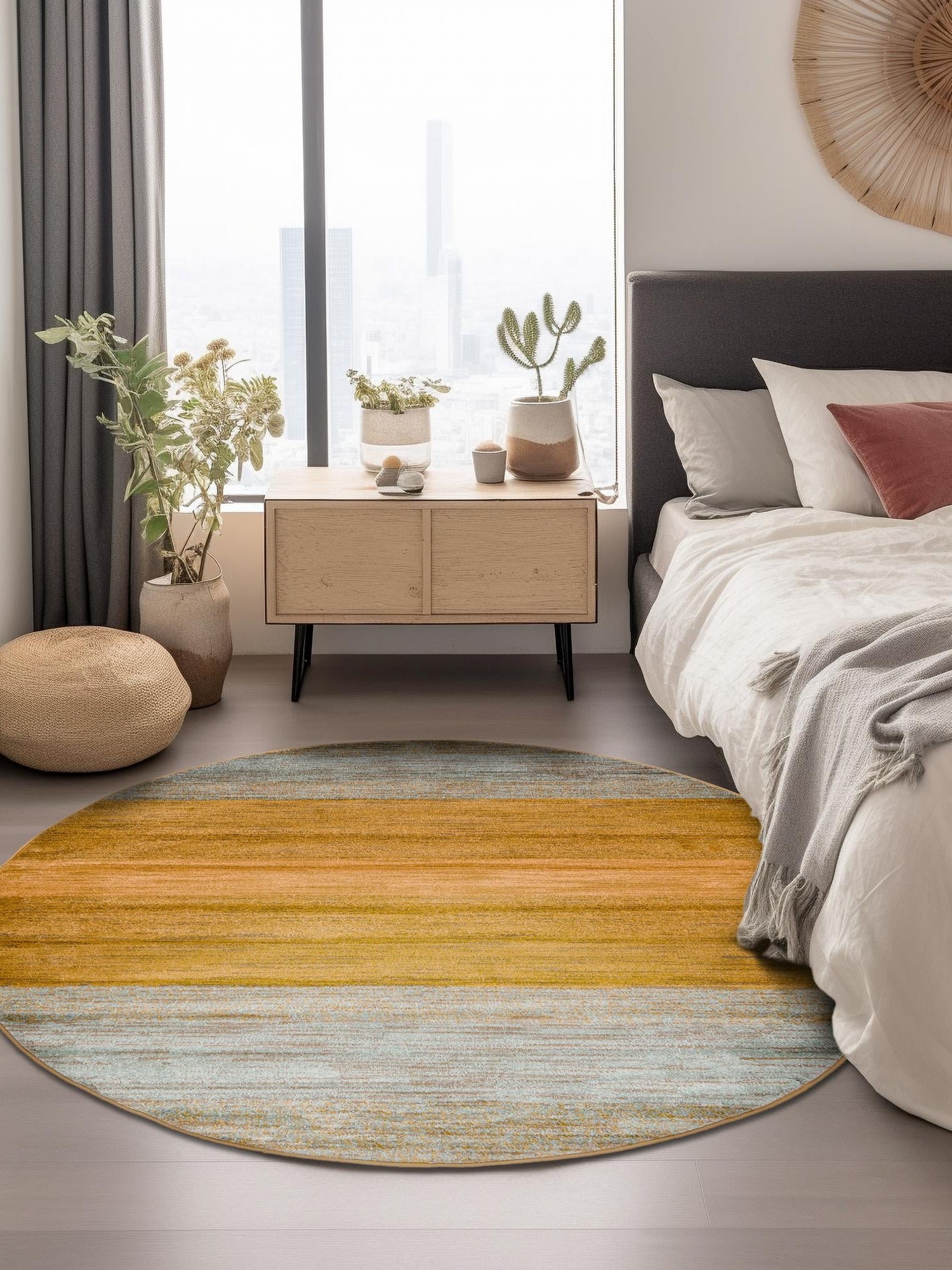 Multicolor 8' x 8' Fars Round Area Rug 100% Polypropylene Unique Traditional Carpet for Classical Living, Dining Room & Office Spaces for Sale at Rug Engine