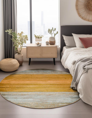 Multicolor 8' x 8' Fars Round Area Rug 100% Polypropylene Unique Traditional Carpet for Classical Living, Dining Room & Office Spaces for Sale at Rug Engine