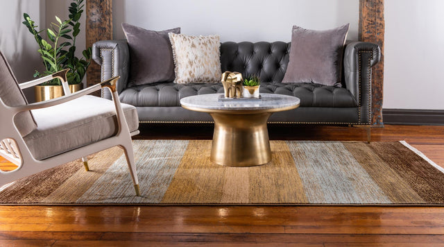 Multicolor 6' 1 x 9' Fars Rectangle Area Rug 100% Polypropylene Unique Traditional Carpet for Classical Living, Dining Room & Office Spaces for Sale at Rug Engine