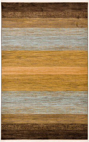 Multicolor 5' 1 x 8' Fars Rectangle Area Rug 100% Polypropylene Unique Traditional Carpet for Classical Living, Dining Room & Office Spaces for Sale at Rug Engine