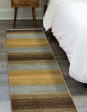 Multicolor 2' 7 x 10' Fars Runner Area Rug 100% Polypropylene Unique Traditional Carpet for Classical Living, Dining Room & Office Spaces for Sale at Rug Engine