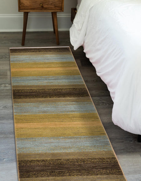 Multicolor 2' 7 x 10' Fars Runner Area Rug 100% Polypropylene Unique Traditional Carpet for Classical Living, Dining Room & Office Spaces for Sale at Rug Engine