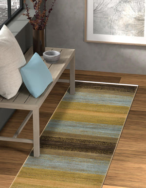 Multicolor 2' 7 x 10' Fars Runner Area Rug 100% Polypropylene Unique Traditional Carpet for Classical Living, Dining Room & Office Spaces for Sale at Rug Engine