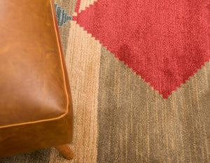 Tan 8' x 8' Fars Round Area Rug 100% Polypropylene Unique Traditional Carpet for Classical Living, Dining Room & Office Spaces for Sale at Rug Engine