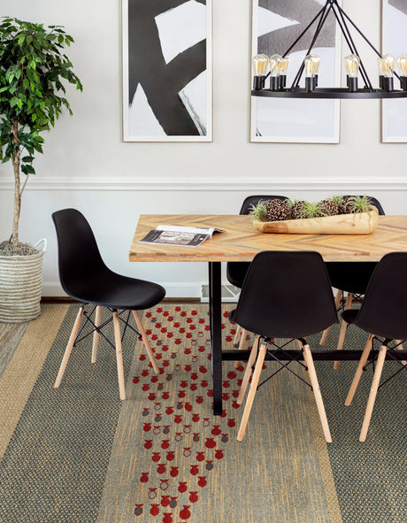 Blue 4' 1 x 6' 1 Fars Rectangle Area Rug 100% Polypropylene Unique Traditional Carpet for Classical Living, Dining Room & Office Spaces for Sale at Rug Engine
