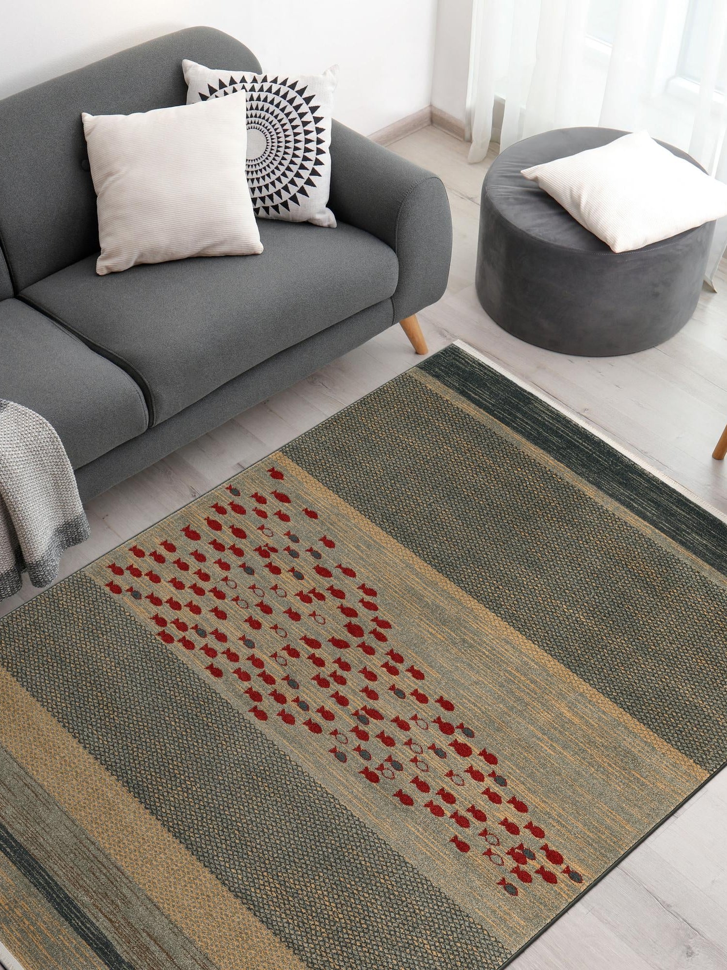 Blue 5' 1 x 8' Fars Rectangle Area Rug 100% Polypropylene Unique Traditional Carpet for Classical Living, Dining Room & Office Spaces for Sale at Rug Engine