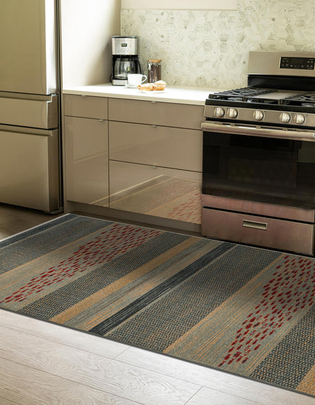 Blue 2' 7 x 10' Fars Runner Area Rug 100% Polypropylene Unique Traditional Carpet for Classical Living, Dining Room & Office Spaces for Sale at Rug Engine