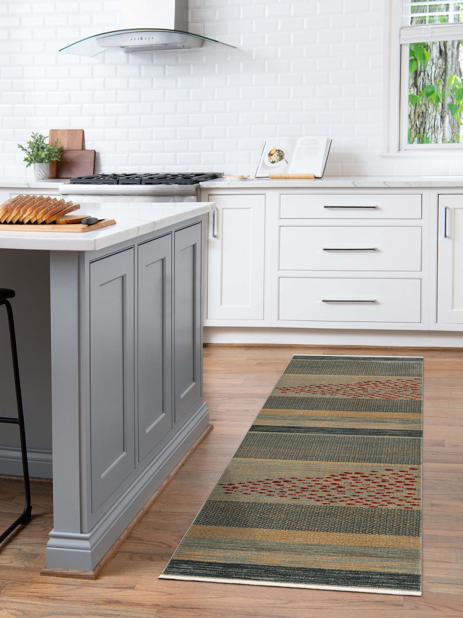 Blue 2' 7 x 12' Fars Runner Area Rug 100% Polypropylene Unique Traditional Carpet for Classical Living, Dining Room & Office Spaces for Sale at Rug Engine