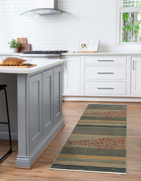 Blue 2' x 6' 1 Fars Runner Area Rug 100% Polypropylene Unique Traditional Carpet for Classical Living, Dining Room & Office Spaces for Sale at Rug Engine