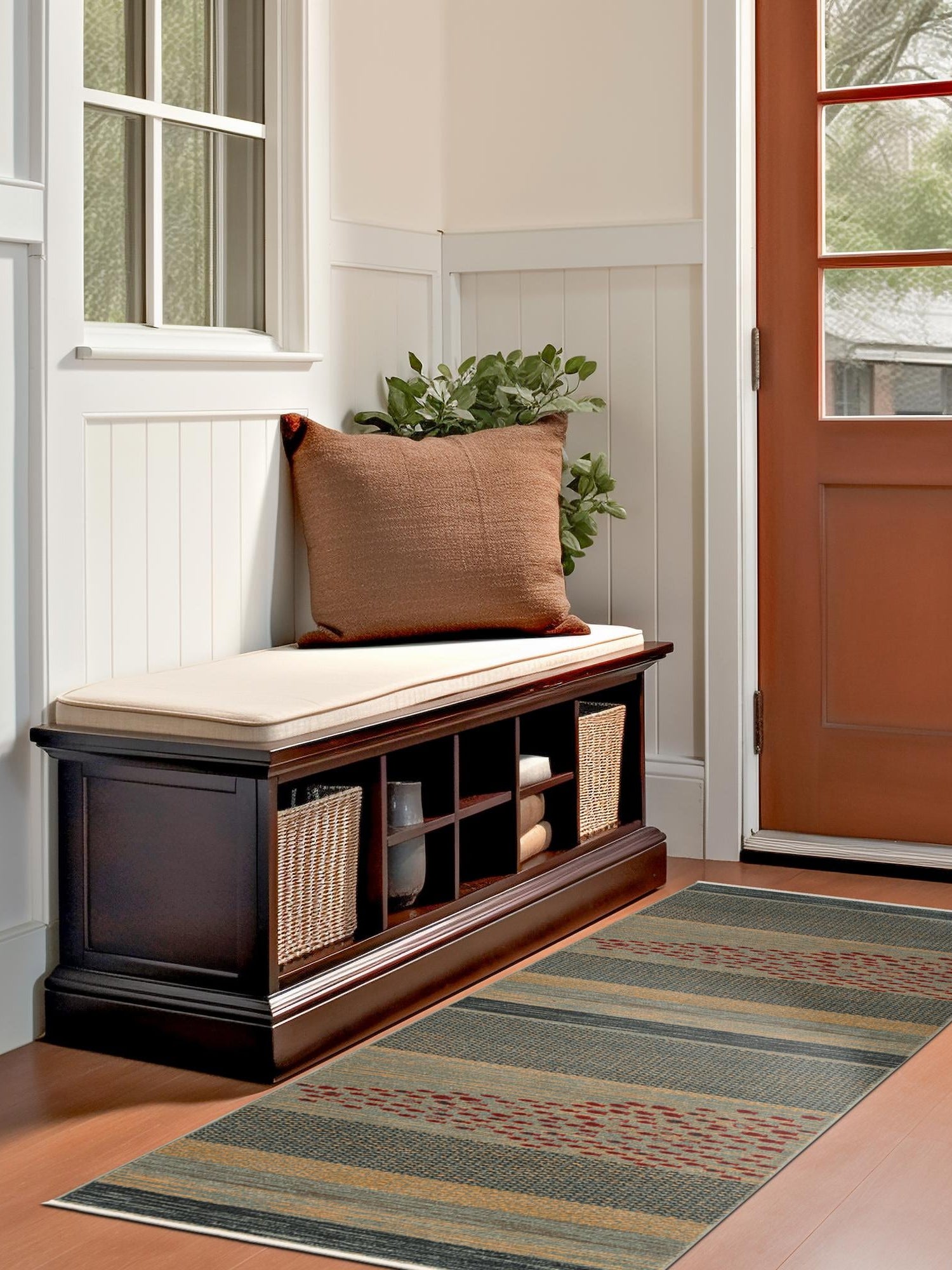 Blue 2' x 6' 1 Fars Runner Area Rug 100% Polypropylene Unique Traditional Carpet for Classical Living, Dining Room & Office Spaces for Sale at Rug Engine