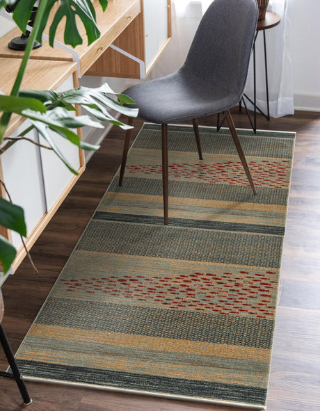 Blue 2' x 8' Fars Runner Area Rug 100% Polypropylene Unique Traditional Carpet for Classical Living, Dining Room & Office Spaces for Sale at Rug Engine