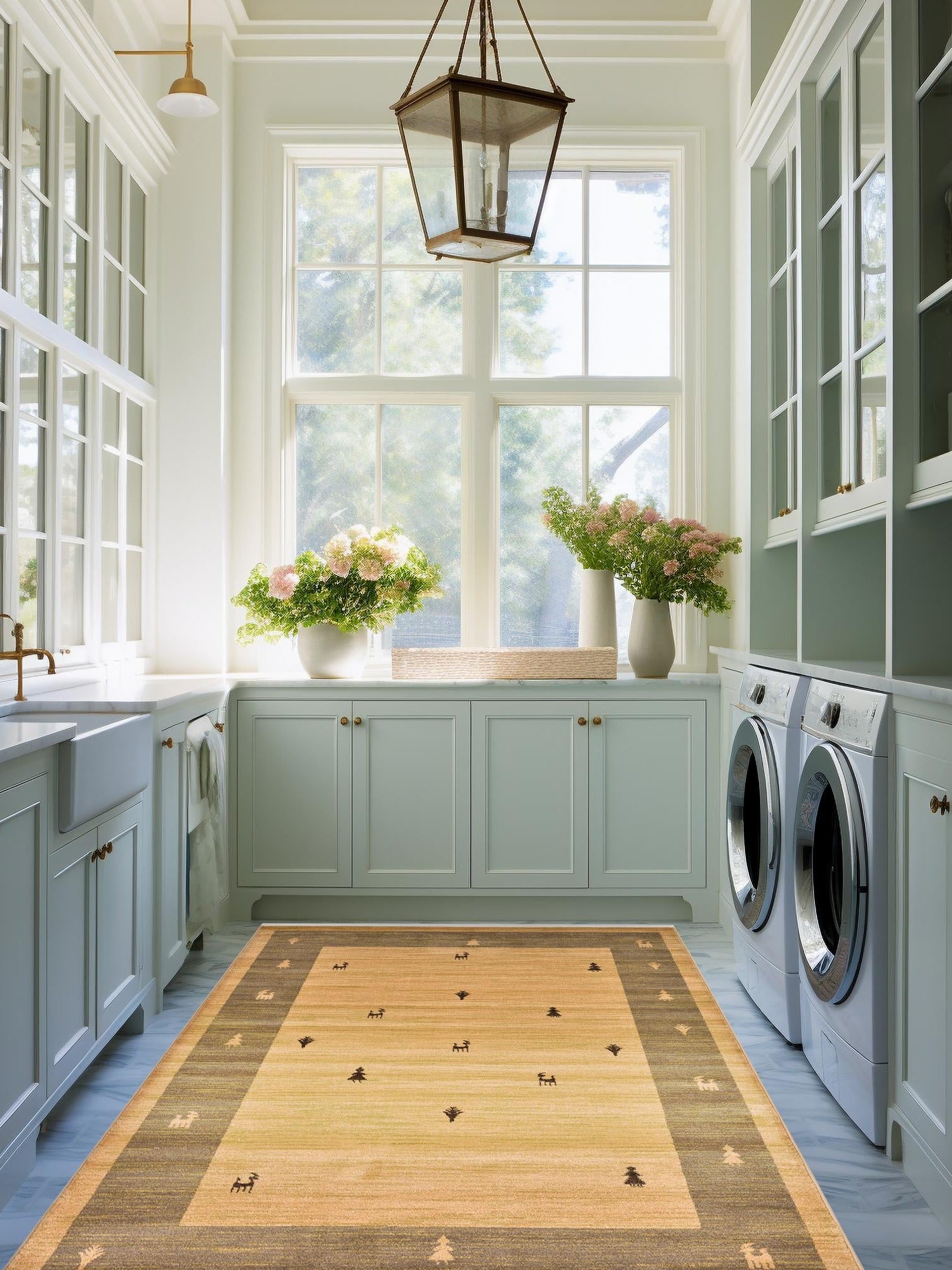 Tan 3' 1 x 5' 3 Fars Rectangle Area Rug 100% Polypropylene Unique Traditional Carpet for Classical Living, Dining Room & Office Spaces for Sale at Rug Engine