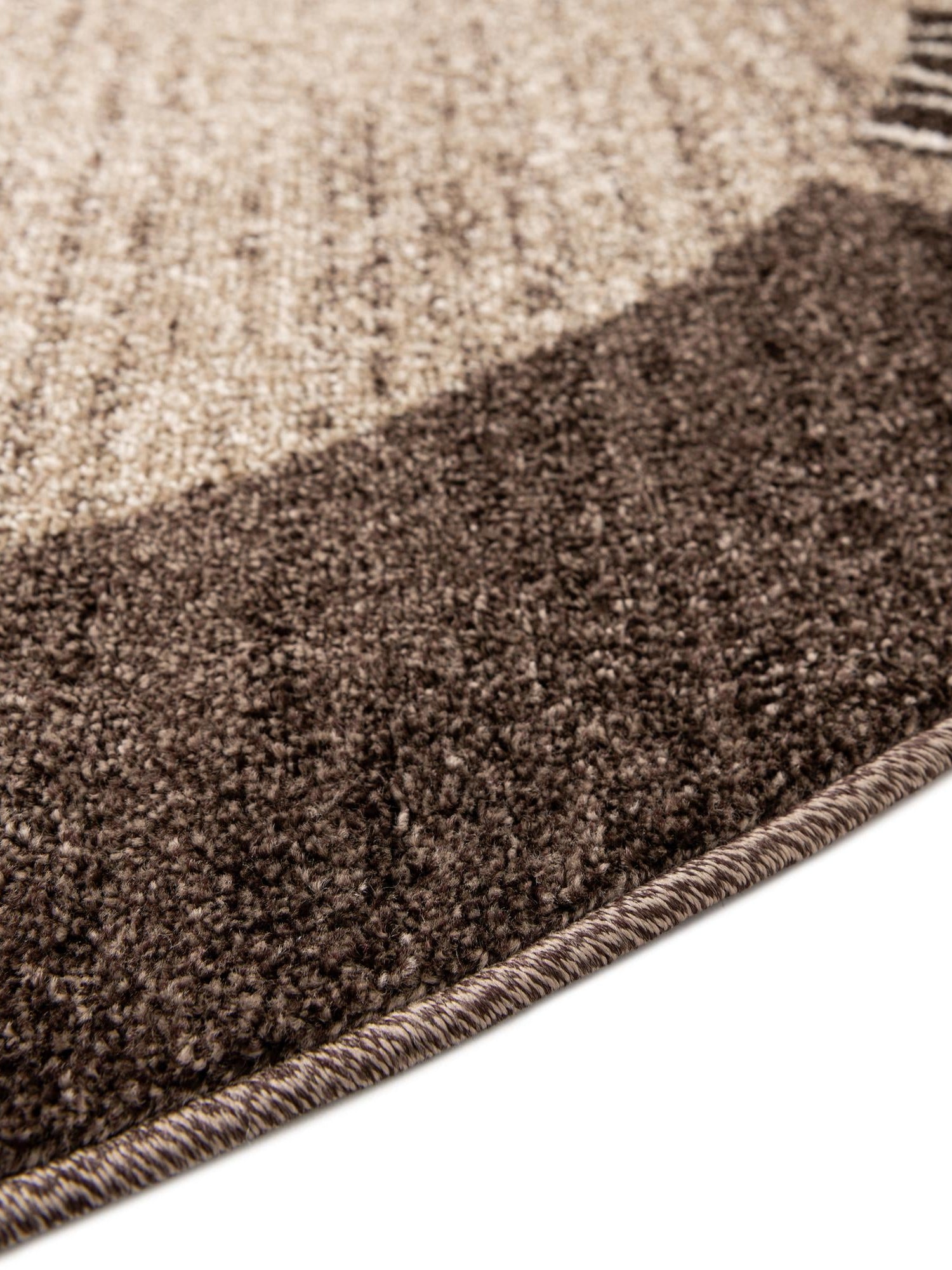 Dark Beige 7' 10 x 7' 10 Del Mar Round Area Rug 100% Polypropylene Easy Clean Stain Resistant Vivid Modern Carpet Mat for Home Decor Interior Designing for Sale at Rug Engine