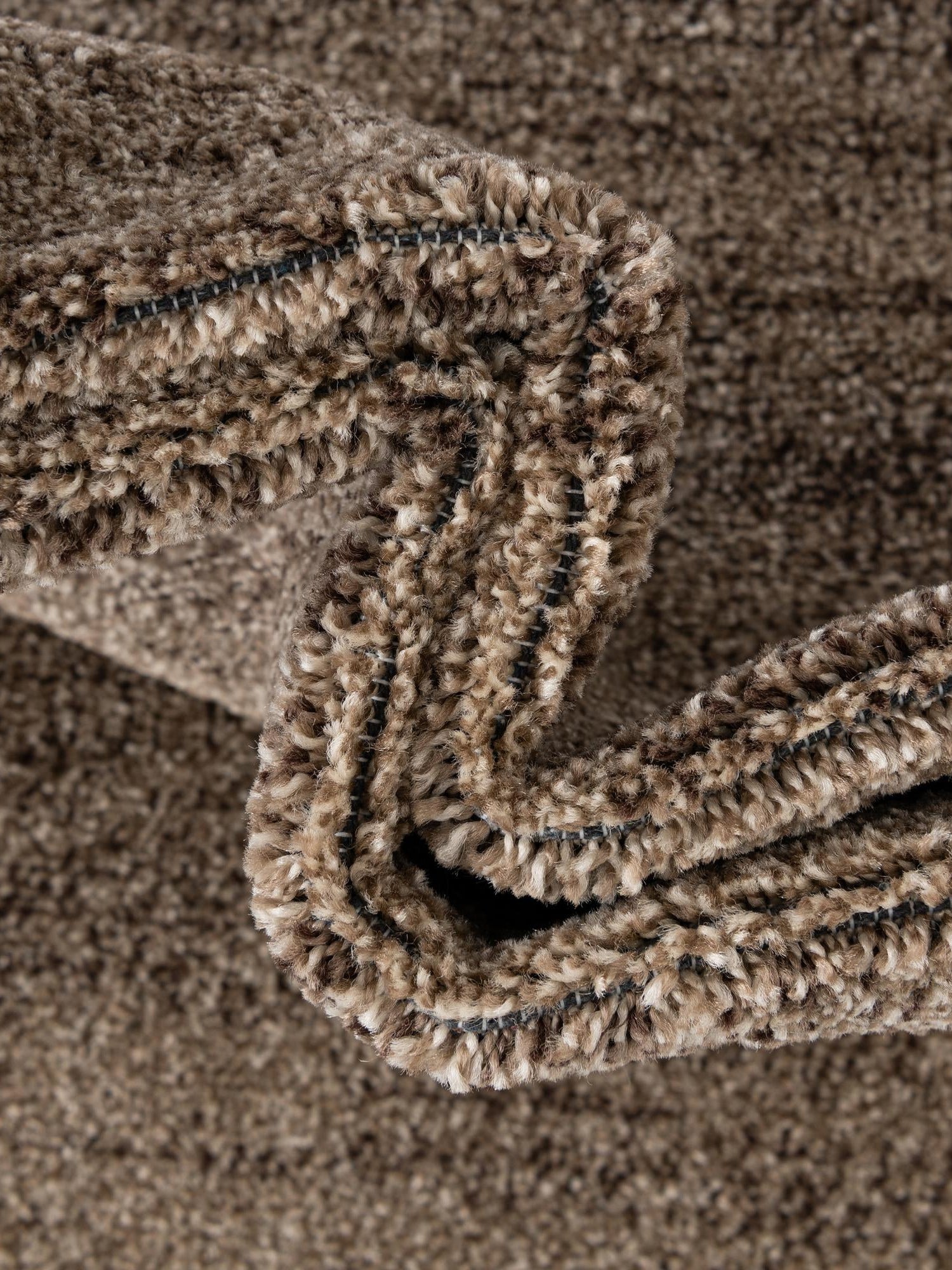 Dark Beige 6' 1 x 6' 1 Del Mar Round Area Rug 100% Polypropylene Easy Clean Stain Resistant Vivid Modern Carpet Mat for Home Decor Interior Designing for Sale at Rug Engine