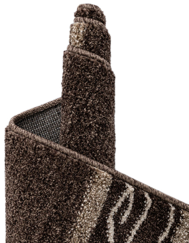 Dark Beige 4' 1 x 4' 1 Del Mar Round Area Rug 100% Polypropylene Easy Clean Stain Resistant Vivid Modern Carpet Mat for Home Decor Interior Designing for Sale at Rug Engine