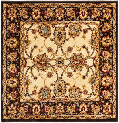 Cream 4' 1 x 4' 1 Voyage Square Area Rug