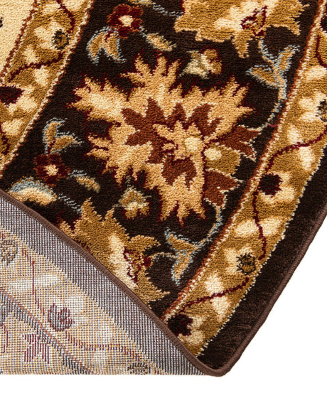 Cream 7' 10 x 7' 10 Voyage Round Area Rug Persian Inspired Classic Traditional Design Durable Carpet Mat for Home Interior Design for Sale at Rug Engine