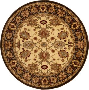 Cream 6' 1 x 6' 1 Voyage Round Area Rug