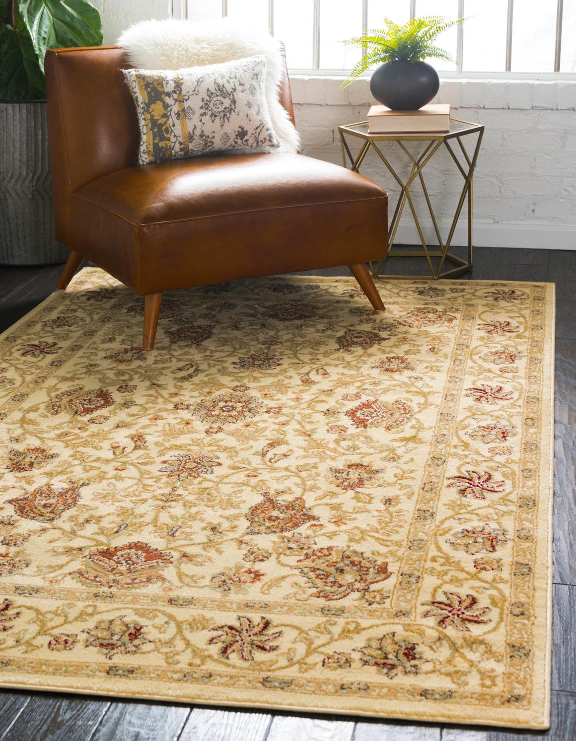 Cream 10' 6 x 16' 5 Voyage Rectangle Area Rug
