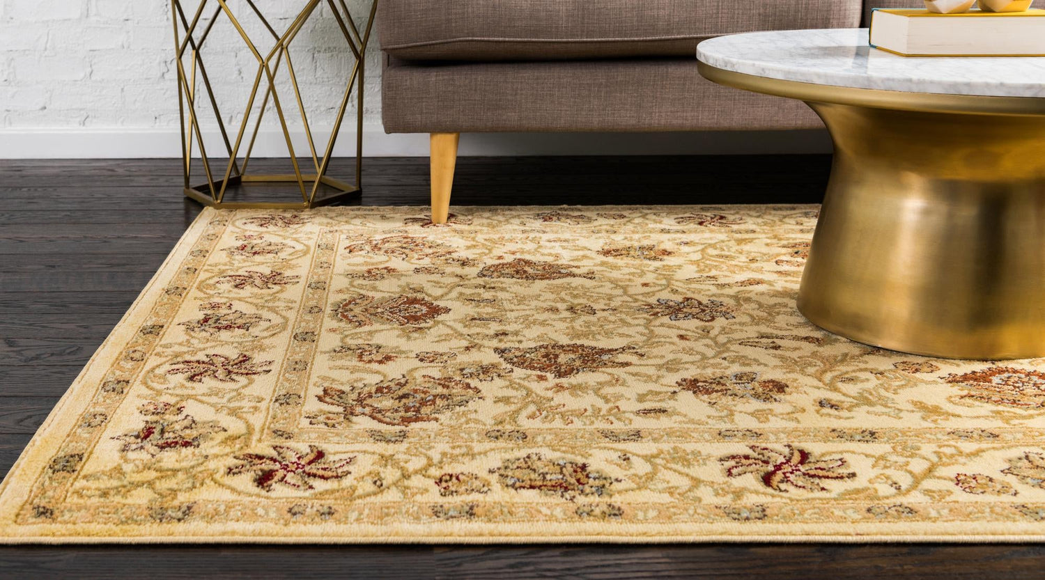 Cream 3' 3 x 5' 3 Voyage Rectangle Area Rug