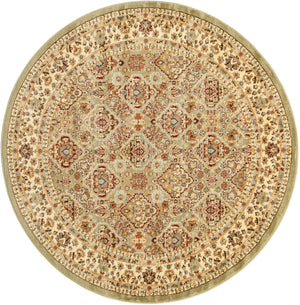 Light Green 6' 1 x 6' 1 Voyage Round Area Rug
