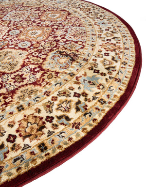 Red 6' 1 x 6' 1 Voyage Round Rug