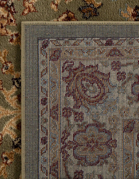 Light Green 7' 1 x 7' 1 Voyage Square Area Rug Persian Inspired Classic Traditional Design Durable Carpet Mat for Home Interior Design for Sale at Rug Engine