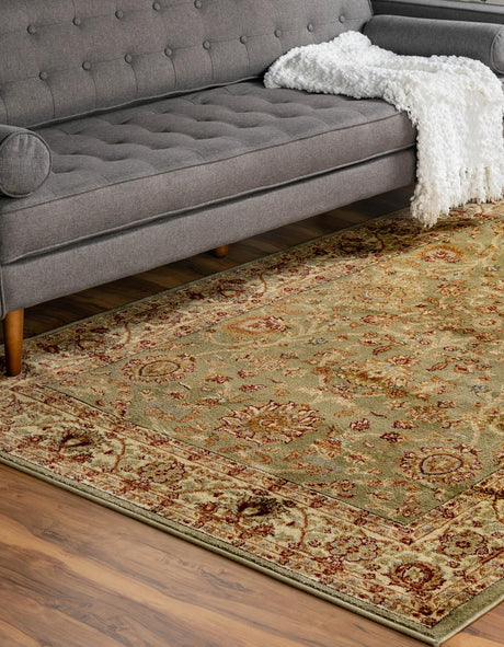 Light Green 10' 6 x 16' 5 Voyage Rectangle Area Rug Persian Inspired Classic Traditional Design Durable Carpet Mat for Home Interior Design for Sale at Rug Engine