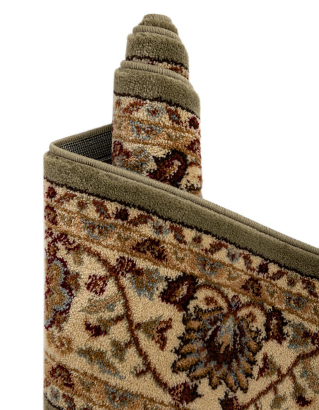 Light Green 3' 1 x 19' 8 Voyage Runner Area Rug Persian Inspired Classic Traditional Design Durable Carpet Mat for Home Interior Design for Sale at Rug Engine