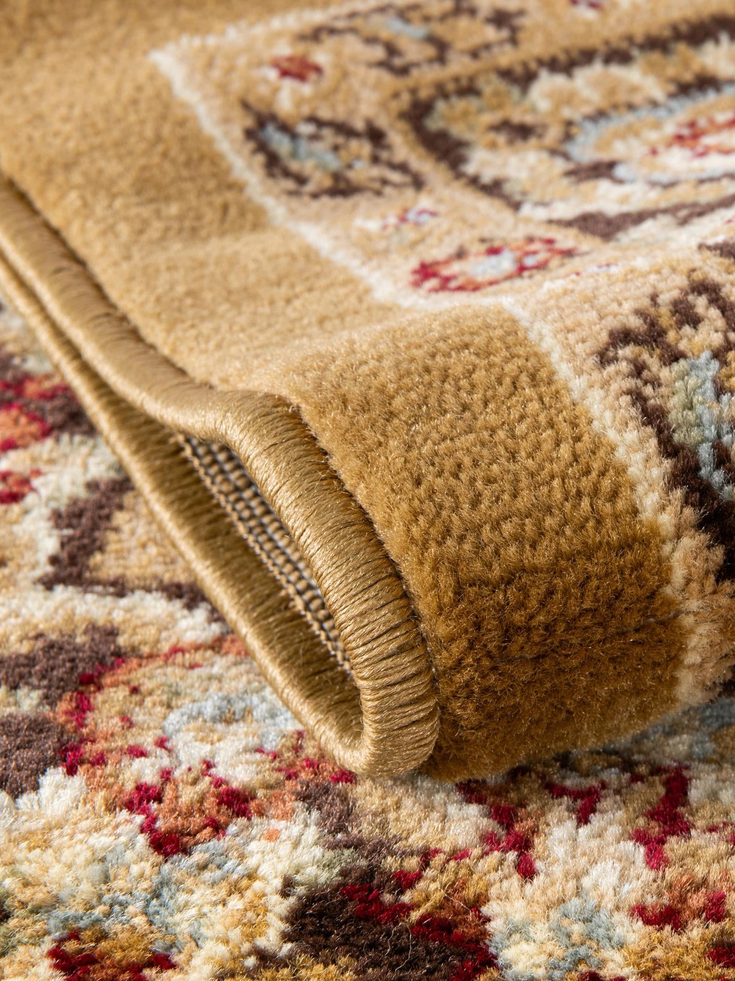 Tan 6' 1 x 6' 1 Voyage Round Area Rug