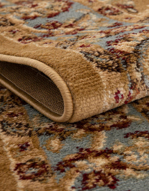 Dark Yellow 6' 1 x 6' 1 Voyage Round Area Rug
