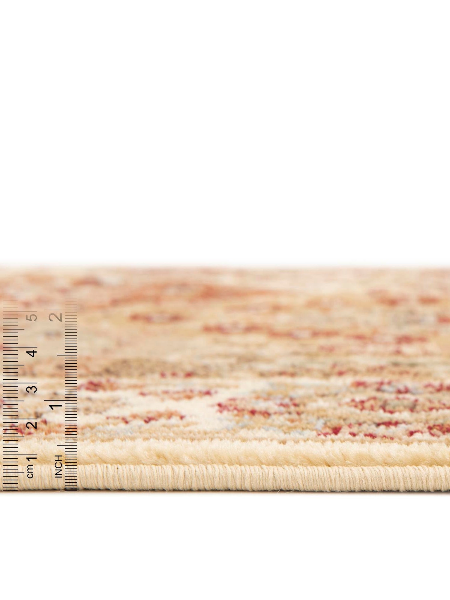 Cream 6' 1 x 6' 1 Voyage Round Area Rug