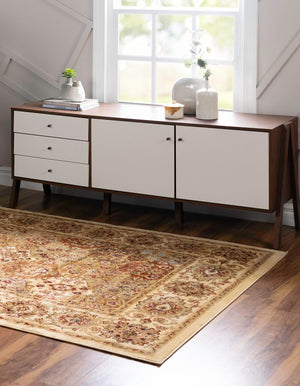 Cream 9' x 12' Voyage Rectangle Rug