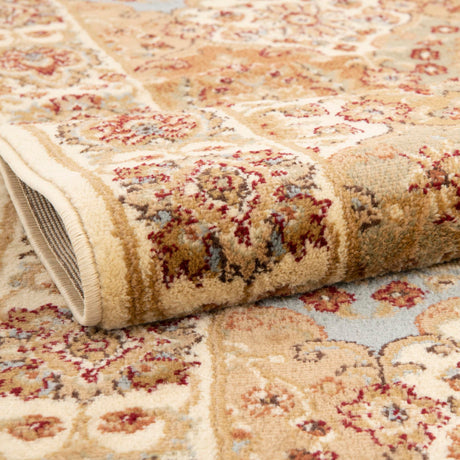 Cream 9' x 12' Voyage Rectangle Area Rug Persian Inspired Classic Traditional Design Durable Carpet Mat for Home Interior Design for Sale at Rug Engine