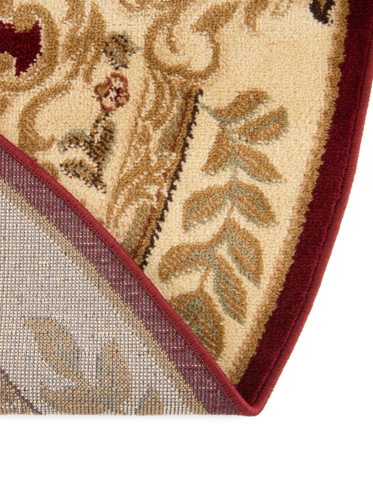 Red 7' 1 x 7' 1 Versailles Round Area Rug