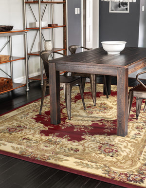 Red 6' 1 x 9' Versailles Rectangle Area Rug